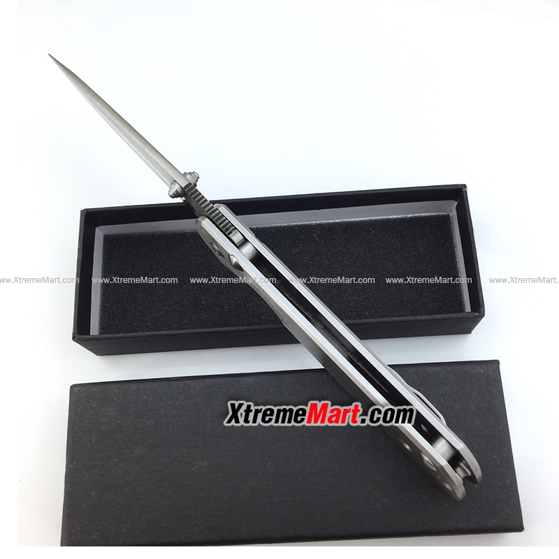 มีดพับ Chris Reeve รุ่น Sebenza 35 Stainless Steel Folding Knife (สีเงิน)