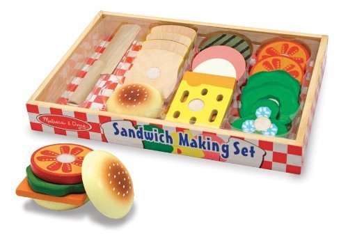 ชุดทำแซนวิชจากไม้ปลอดสารพิษ Melissa & Doug Sandwich Making Set