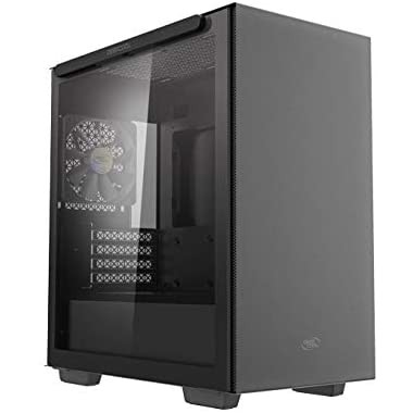 DEEPCOOL MACUBE 110 Black Micro ATX Case with Full-Size Magnetic Tempered Glass #เคสคอมพิวเตอร์