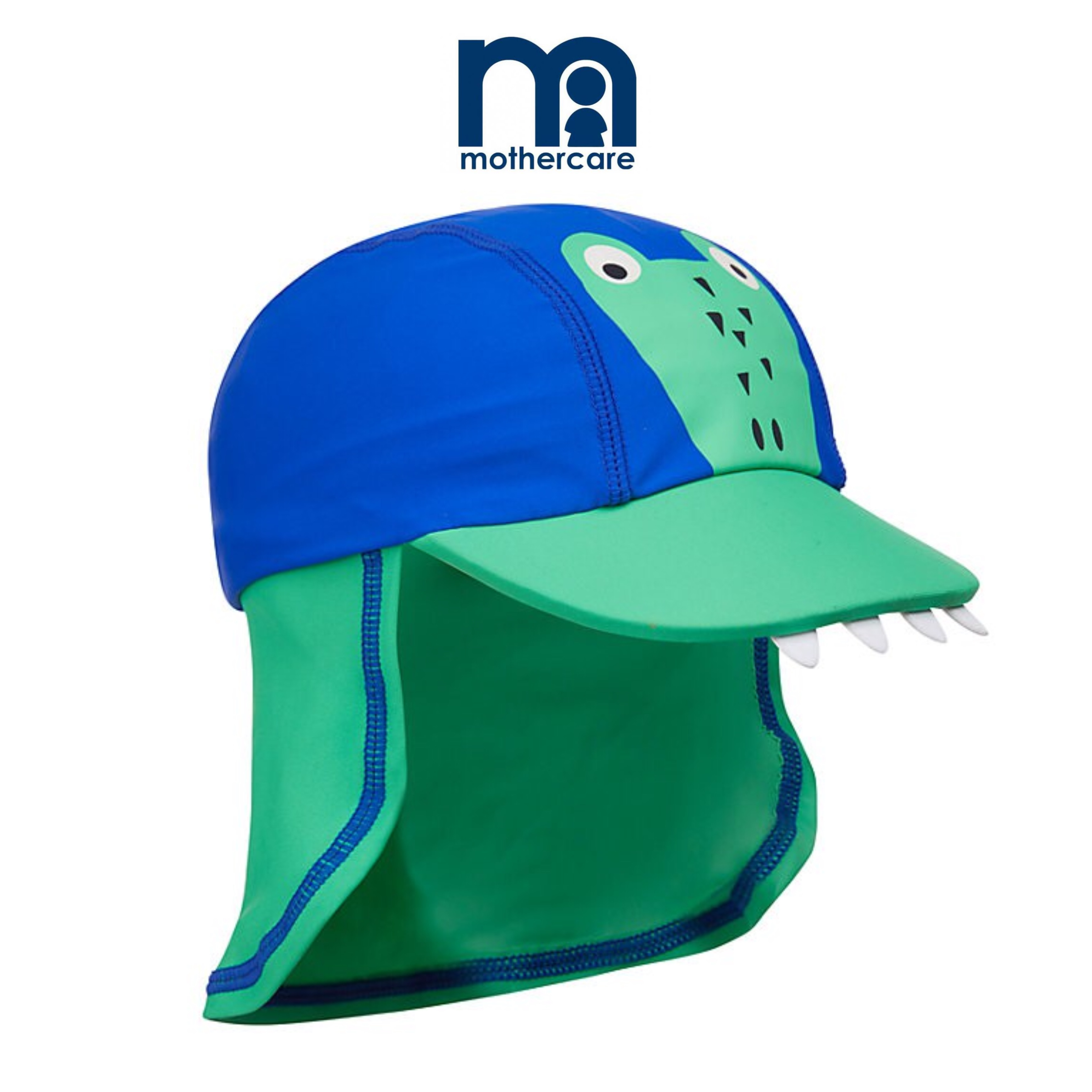 หมวกแก็ปพร้อมผ้ากันแดดสำหรับเด็ก mothercare Crocodile Sun Protection Keppi Hat