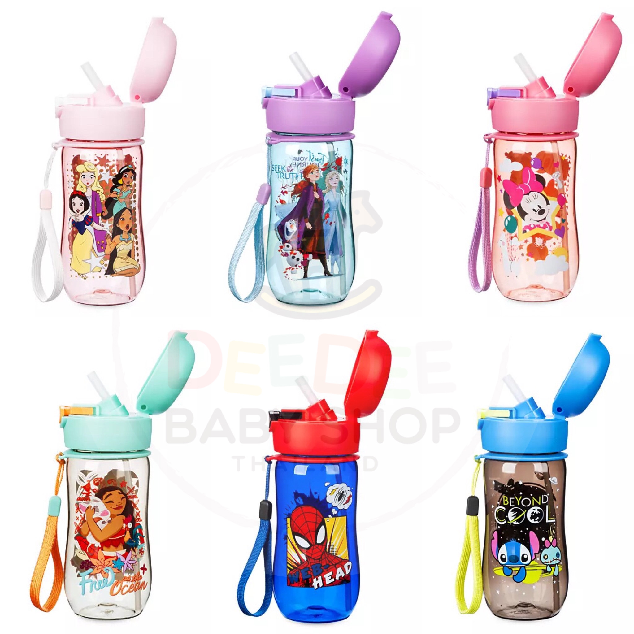 กระติกน้ำแบบหลอดกดเด้งสำหรับเด็ก Disney Moana Flip-Top Canteen (2019)