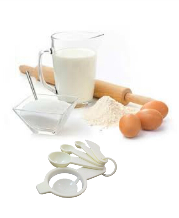 EGG STRANINERอุปกรณ์แยกไข่แดงพร้อมช้อนตวง(5ชิ้น)