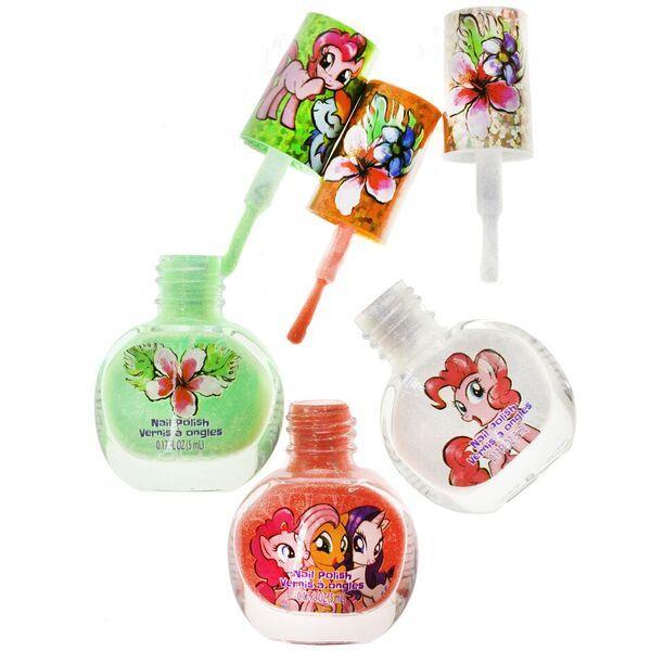 ชุดสีทาเล็บปลอดสารพิษสำหรับเด็ก TownleyGirl My Little Pony 18-Pack Nail Set