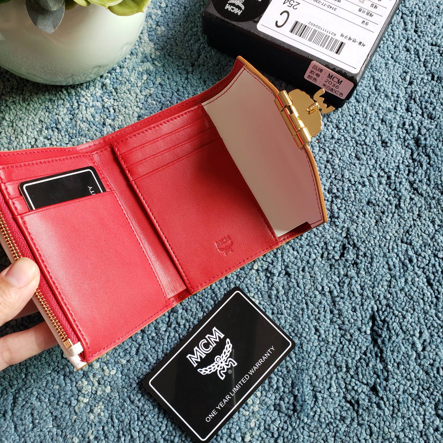 กระเป๋าสตางค์ mc wallet ใบสั้น 3 พับ