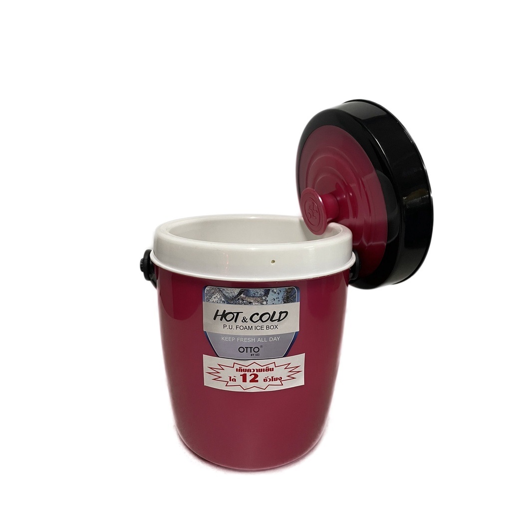 P10096 กระติกน้ำ 4 ลิตร เกรดเอ เก็บร้อนเย็นได้ (18x18x22 cm) No.J423A (ราคาขายส่งต่อ 12 ใบ:เฉลี่ย 105 บต่อใบ)