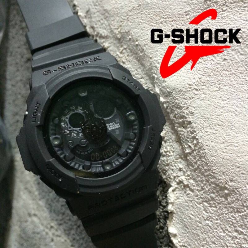 นาฬิกา G-Shock AAA รุ่น สายยางสีดำด้าน หน้าปัดดำ 2 ระบบ ทน หาไม่ได้อีกแล้ว ถูกสุดๆ