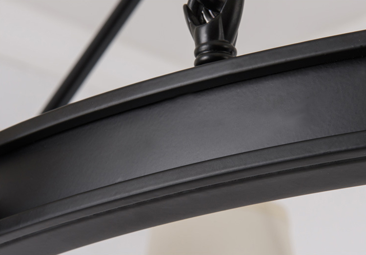 โคมไฟระย้าเหล็กทรงกลมโป๊ะผ้าทรงดอกเห็ดสไตล์อเมริกันโมเดิร์น [6050]