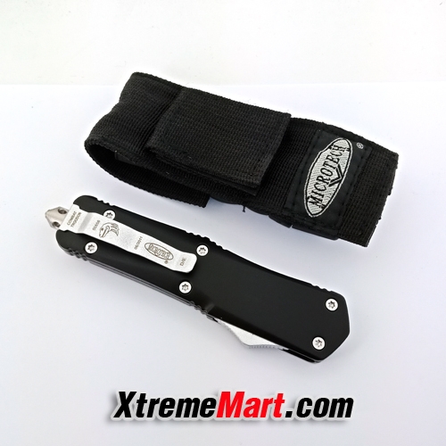 มีดสปริงตรง คม 2 ด้าน Microtech Combat Troodon 00556 D/E Automatic Knife Camping Tool (Dual Front)