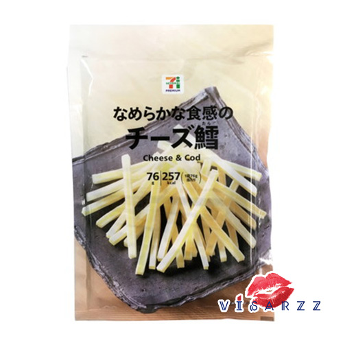 ห่อใหญ่ 76g (Exp.04/25) 7-11 Japan Cheese & Cod 76g ทาโร่ชีสจากประเทศญี่ปุ่น หอมนม หวานมัน ทำจากปลาคอดและชีสสูตรดั้งเดิม
