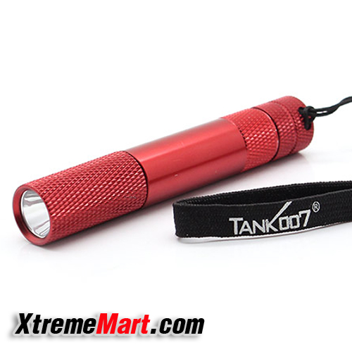 ไฟฉาย TANK007 รุ่น Black Cat หลอด Osram 120 Lumens ใช้แบต AAA อัลคาไลน์ 1.5V (สีแดง)