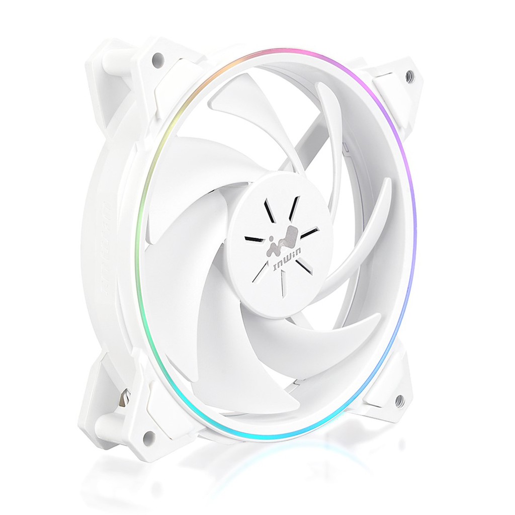 InWin Sirius Pure ASP120 120mm PWM Fan Case ARGB WHITE #พัดลมเคสสีขาว