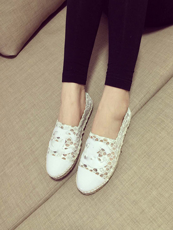 รองเท้า cn flat espadrilles ลูกไม้ มีสีขาว และ ดำ size 35-40 รหัส M000117