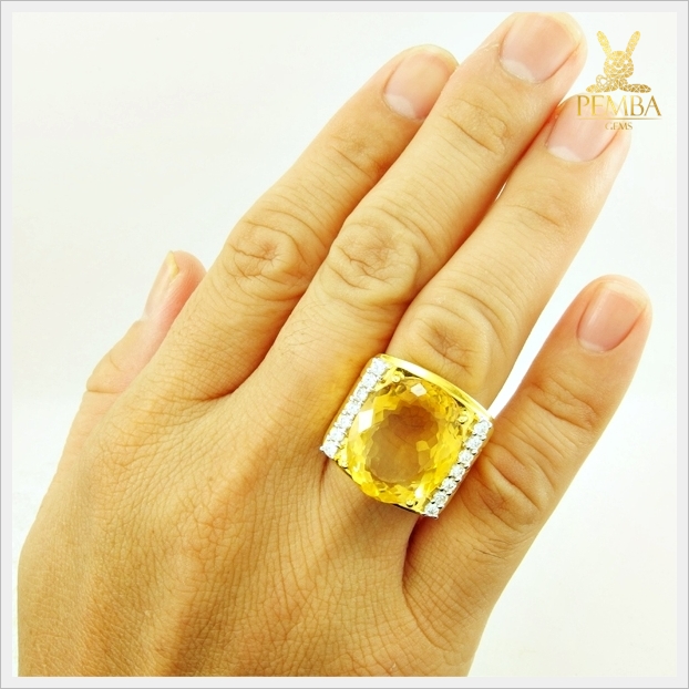 แหวนพลอยซิทรินแท้ แหวนพลอยสวยๆ (สามารถสั่งทำได้ค่ะ)