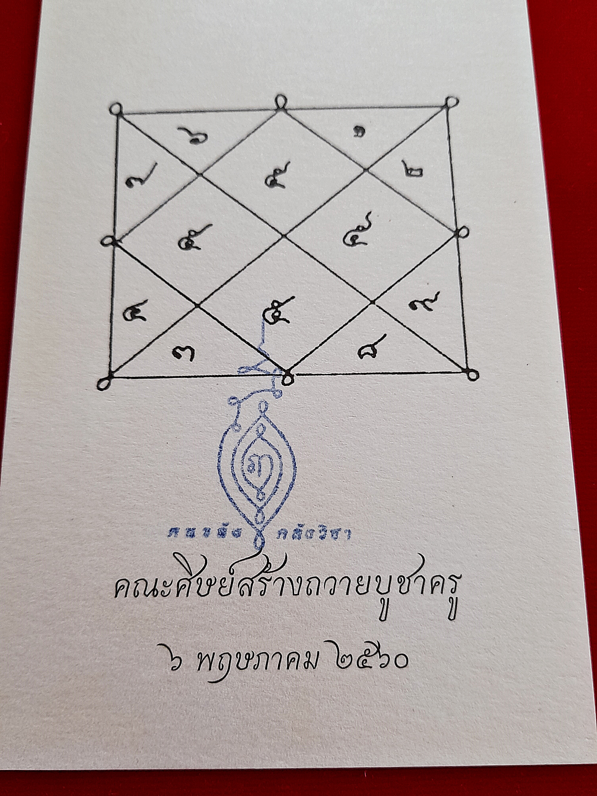 รูปภาพ หลวงปู่เดินหน อิเกสาโร(หลวงปู่เทพโลกอุดร) หลังยันต์ตรีนิสิงเห ปี2560 #รับประกันแท้ - (จัดสร้างโดย ฅนขลัง คลังวิชา)