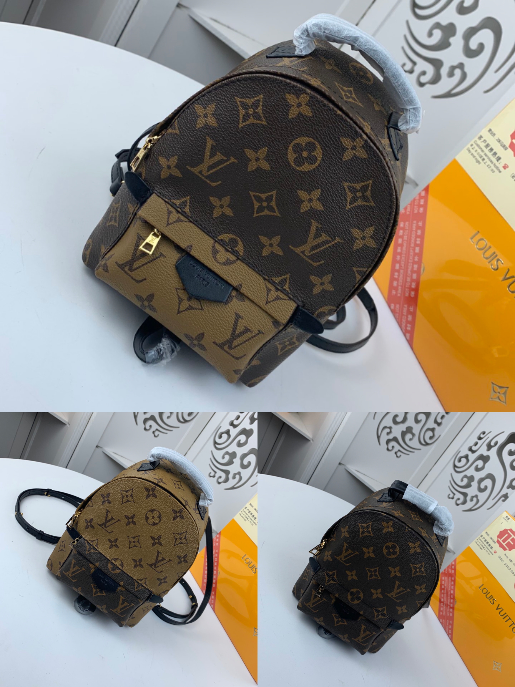 กระเป๋า lv backpack palm spring 8 นิ้ว