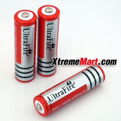 แบตเตอรี่ชาร์จ Li-ion Ultrafire BRC 18650 3.7V 4200mAh (ราคาต่อก้อน)