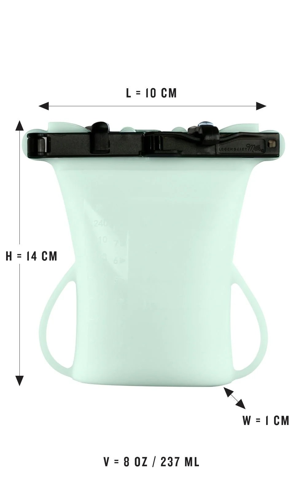 ถุงซิลิโคนเก็บน้ำนมแม่สารพัดประโยชน์ Legendairy Milk Silicone Breastmilk Storage Bags (Pearl)