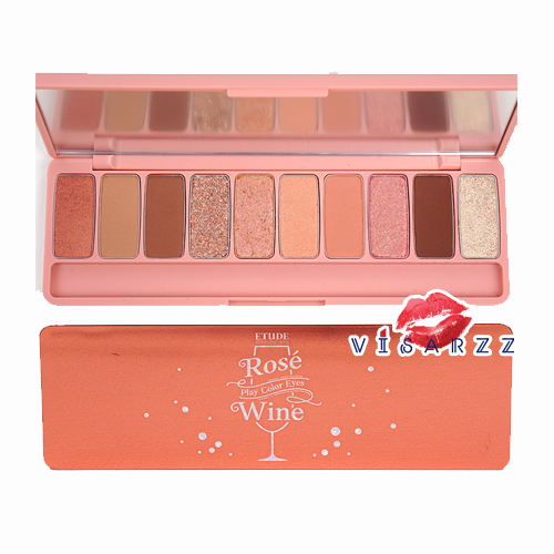 Etude House Play Color Eyes # Rose Wine อายแชโดว์พาเลท บรรจุ 10 เฉดสีสวย เนรมิตให้ดวงตาคู่สวย ดูโดดเด่น เรียบหรู คลาสสิค