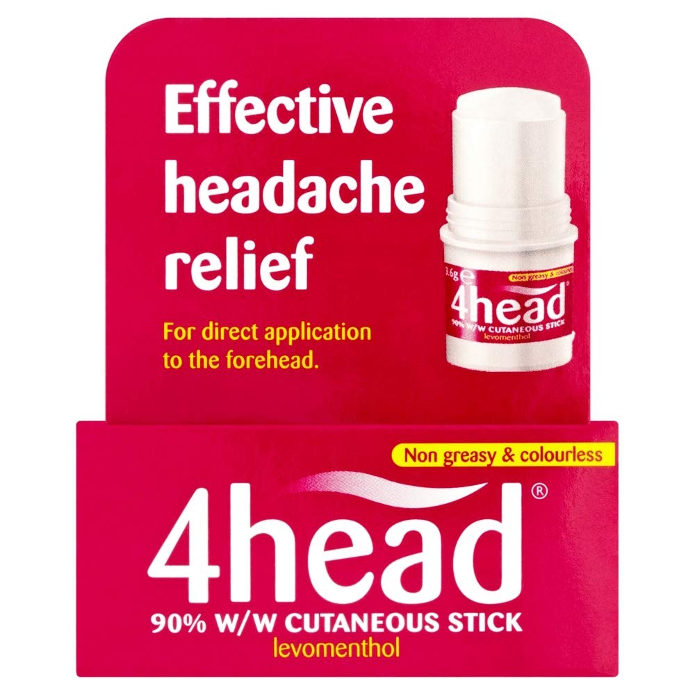บาล์มบรรเทาอาการปวดศีรษะ 4head Headache & Migrain Relief Stick