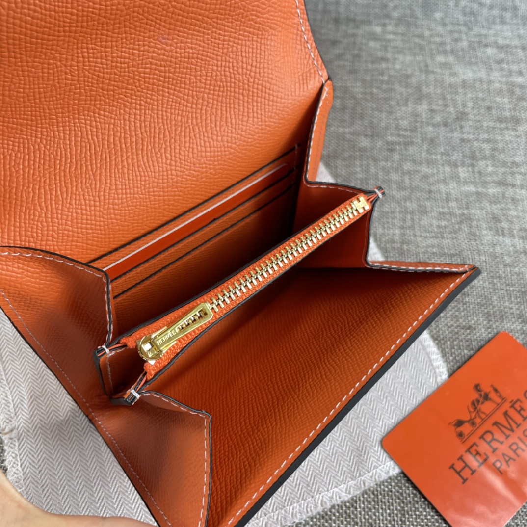 กระเป๋าสตางค์ hm constance short wallet หนังแท้