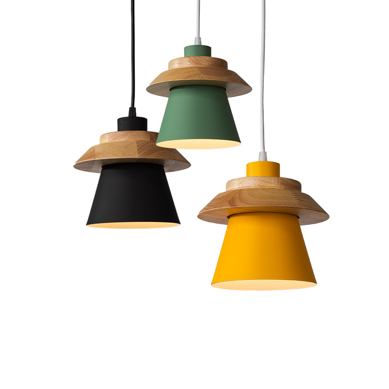 แวนดิค (Vandik) โคมไฟเหล็กทรงกรวยหัวไม้ มีหลายสี โทนสีพาสเทล