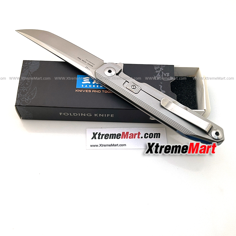 มีดพับ Sanrenmu รุ่น1162 ใบมีดสแตนเลสแข็งพิเศษ 14C28N จุดหมุนตลับลูกปืน