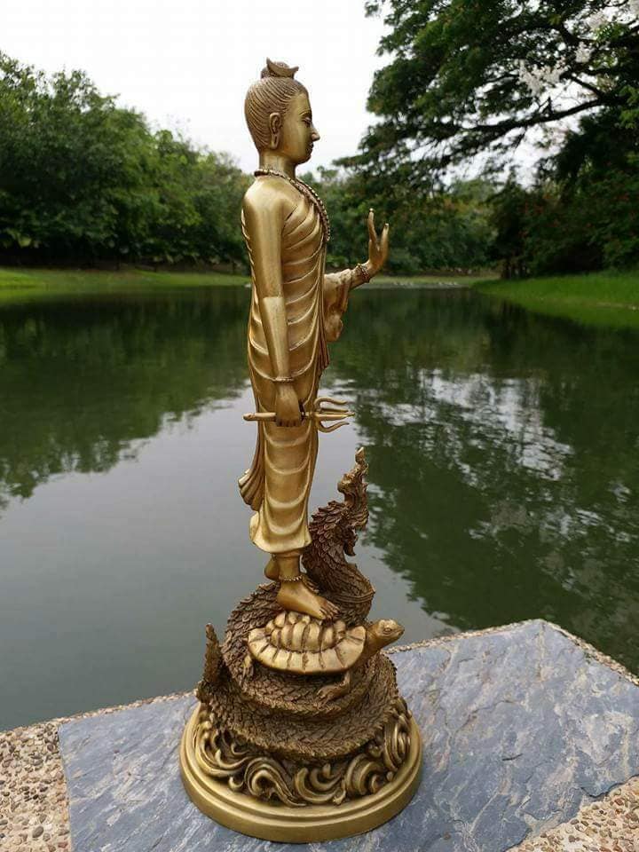 รูปหล่อ ท้าวมหาพรหมชินนะปัญจะระ (สูง14นิ้ว ฐานกว้าง5.5นิ้ว)