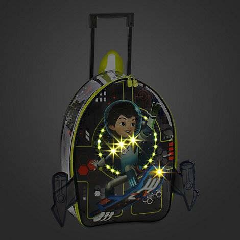 กระเป๋าเดินทางล้อลากพร้อมไฟกระพริบ Disney Light-Up Rolling Luggage (Miles from Tomorrowland)