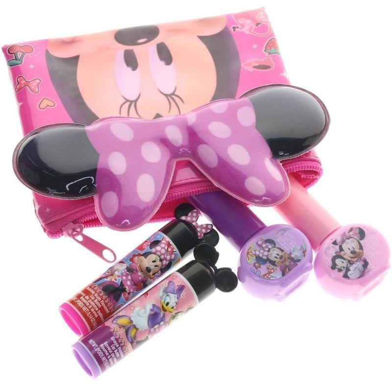 ชุดสีทาเล็บและลิปบาล์มปลอดสารพิษพร้อมกระเป๋า TownleyGirl Minnie Mouse Kiss It Paint It Set