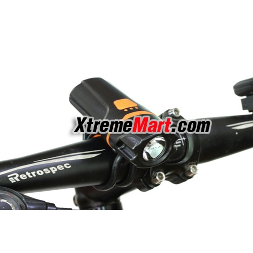 ไฟฉายติดจักรยาน USB rechargeable waterproof LED bicycle riding headlights