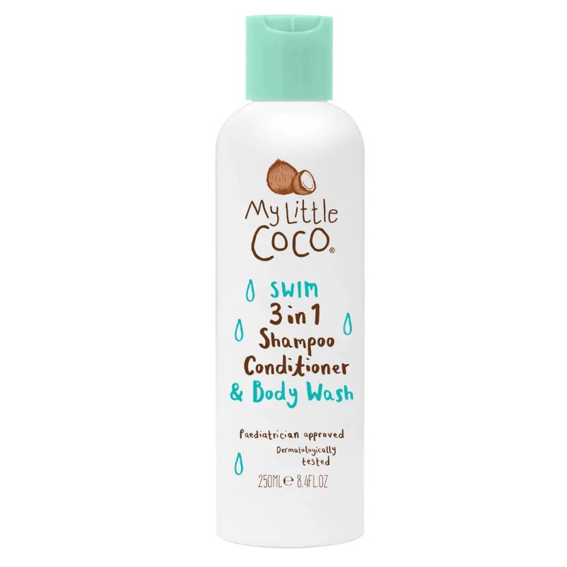 แชมพูผสมครีมนวดผมและสบู่เหลวหลังว่ายน้ำ My Little COCO SWIM 3-in-1 Shampoo, Conditioner & Body Wash