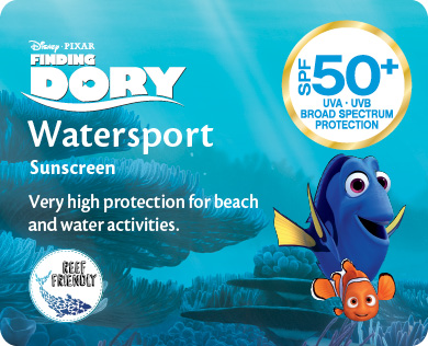 โลชั่นกันแดดชนิดกันน้ำแบบพิเศษสำหรับลูกน้อย Cancer Council Finding Dory Watersport Sunscreen Limited Edition