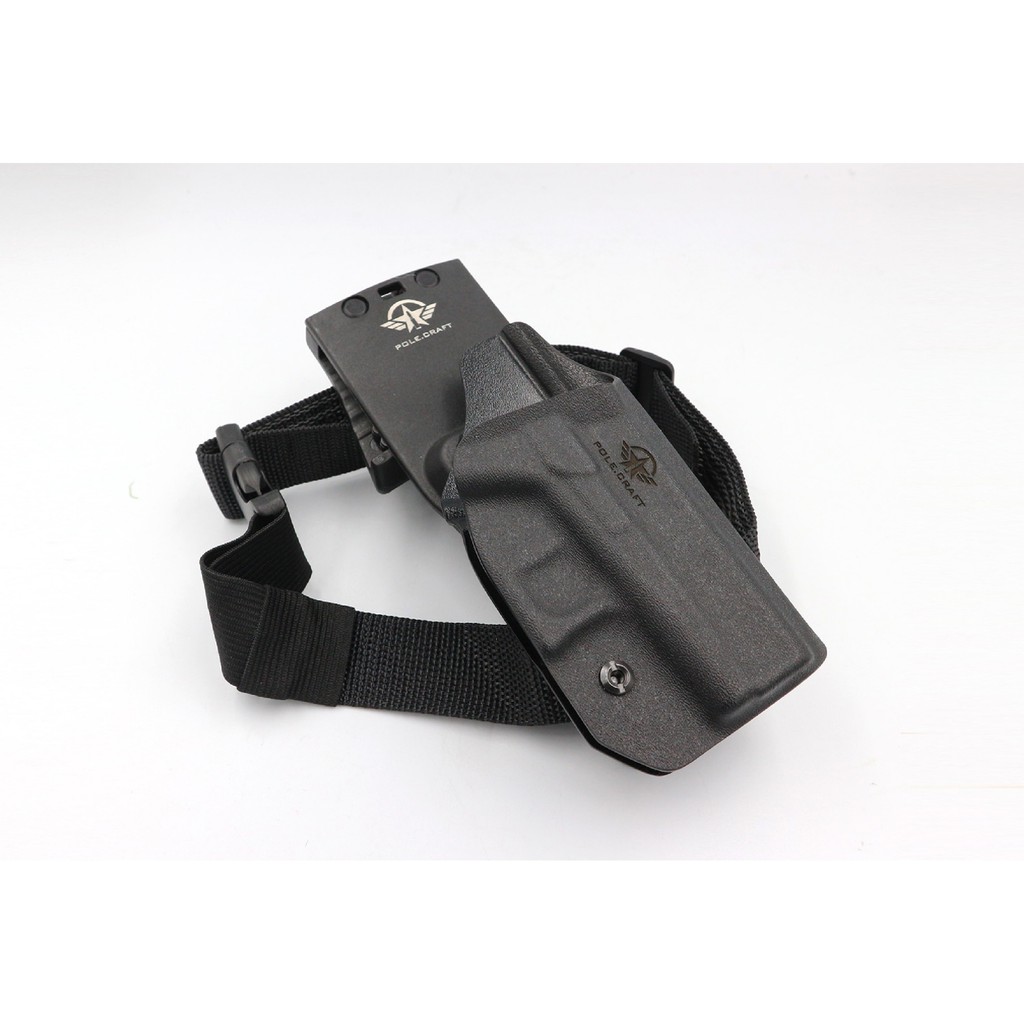 ⫸ ซองพกนอกขวา GIock 43 / GIock 43X (Gen 1-5) + เพลทต่ำ ปรับระดับ BBF Make holster_KYDEX_Right