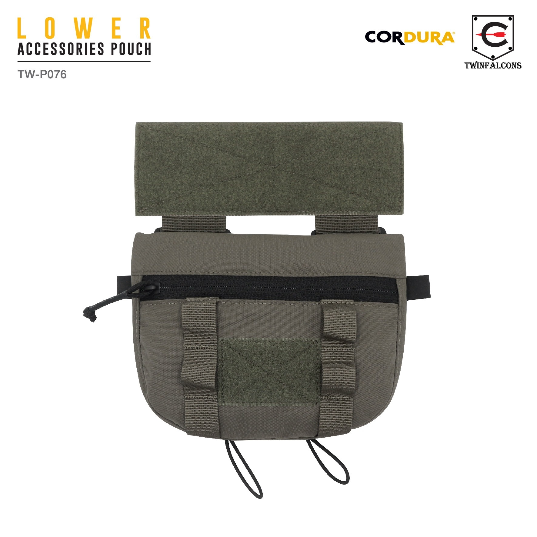 🇹🇭⫸ กระเป๋าเสริมติดเวส Lower Accessories Pouch ( Twinfalcons ) [ TW-P076 ]