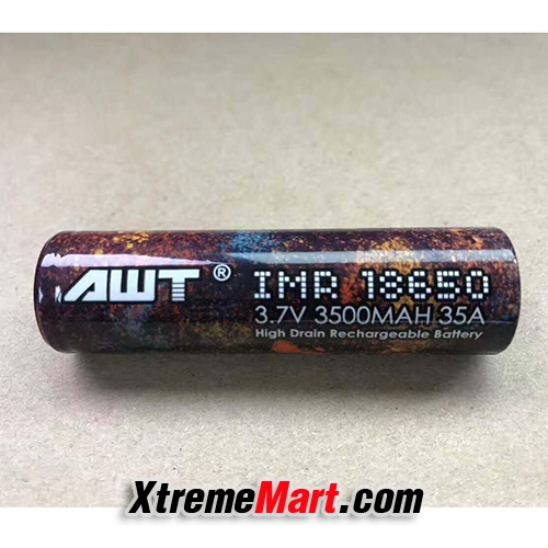แบตเตอรี่ AWT IMR 18650 35A / 3500mAh Battery New Release (ของแท้ 100%) (ก้อนละ)