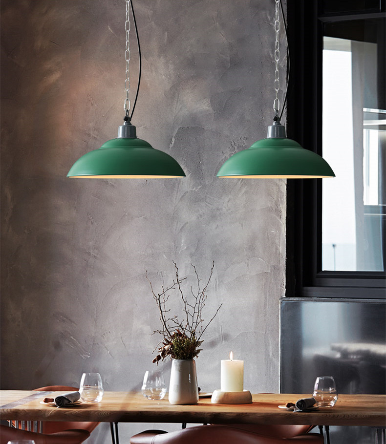 โคมไฟห้อยเพดาน Army Green 38x22cm [GR3822]