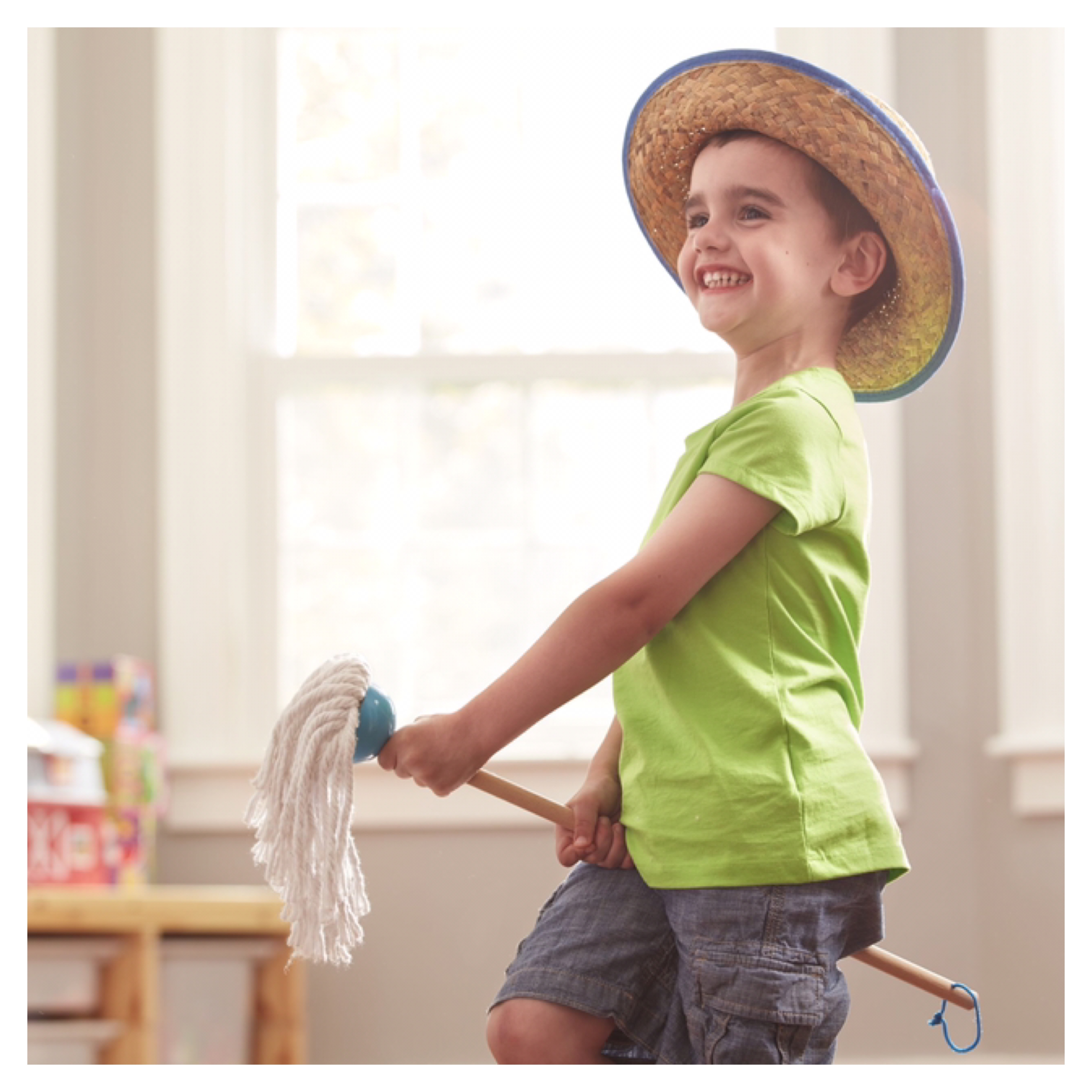 ชุดอุปกรณ์ทำความสะอาดสำหรับเด็ก Melissa & Doug Let's Play House! Dust! Sweep! Mop!