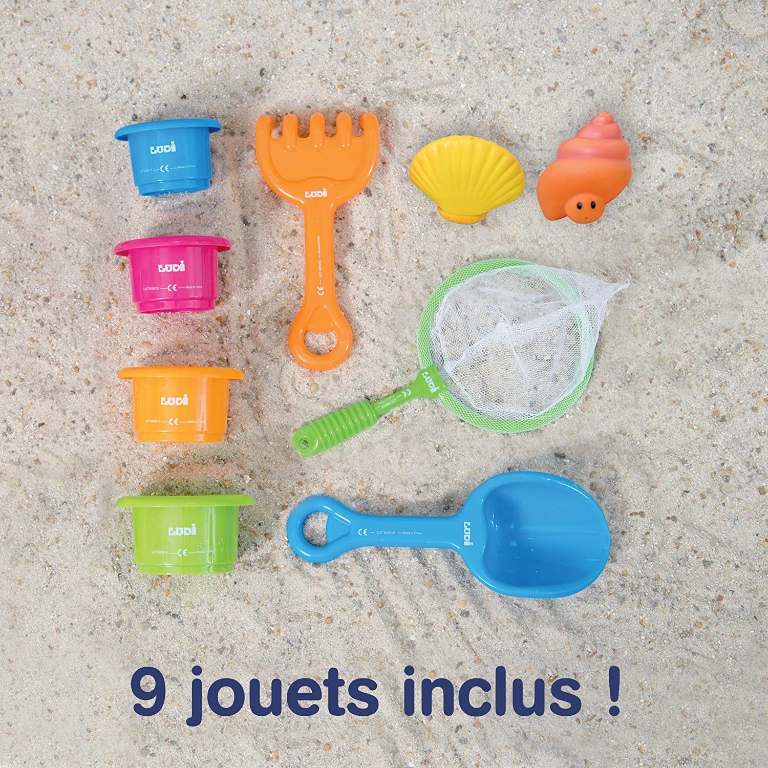 สระน้ำแบบพกพาสำหรับเด็ก LUDI "Beach" Pop-Up Swimming Pool