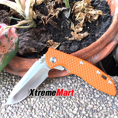 มีดพับ Hinderer CTS HP-20 สีส้ม Pocket Folding Camping Knife 5CR13