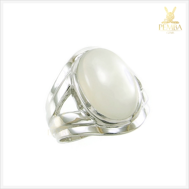 แหวนมุกดาหารแท้ ดีไซน์เรียบๆ หรู ดูมีสไตล์ ใส่ติดนิ้วได้ทุกวัน