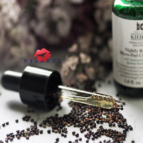 (ลดพิเศษมากกว่า 30%) Kiehl's Quinoa Serum (Nightly Refining Micro-Peel Concentrate) 30mL นวัตกรรมเพื่อผิวอ่อนเยาว์ ผลัดผิวเก่า เผยผิวใหม่ที่ดูเด็กลง ด้วยสารสกัดจากเปลือกเมล็ดควินัว ที่จะช่วยเร่งการผลัดเซลล์ผิว ช่วยให้เนื้อผิวที่หยาบละเอียดขึ้น ลดเลือ