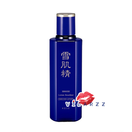 (สูตรพรีเมี่ยมฝาน้ำเงินคาดทอง) Kose Sekkisei Enriched Lotion 200mL น้ำโสม โคเซ่สูตรเข้มข้น ให้ผิวกระจ่างใสพร้อมกักเก็บรักษาความชุ่มชื้นในชั้นผิวให้คงอยู่ได้อย่างยาวนาน อุดมด้วยด้วยคุณค่าของ Bracket Fungus ช่วยต่อต้านริ้วรอยเพื่อคงความอ่อนเยาว์แก่ผิว