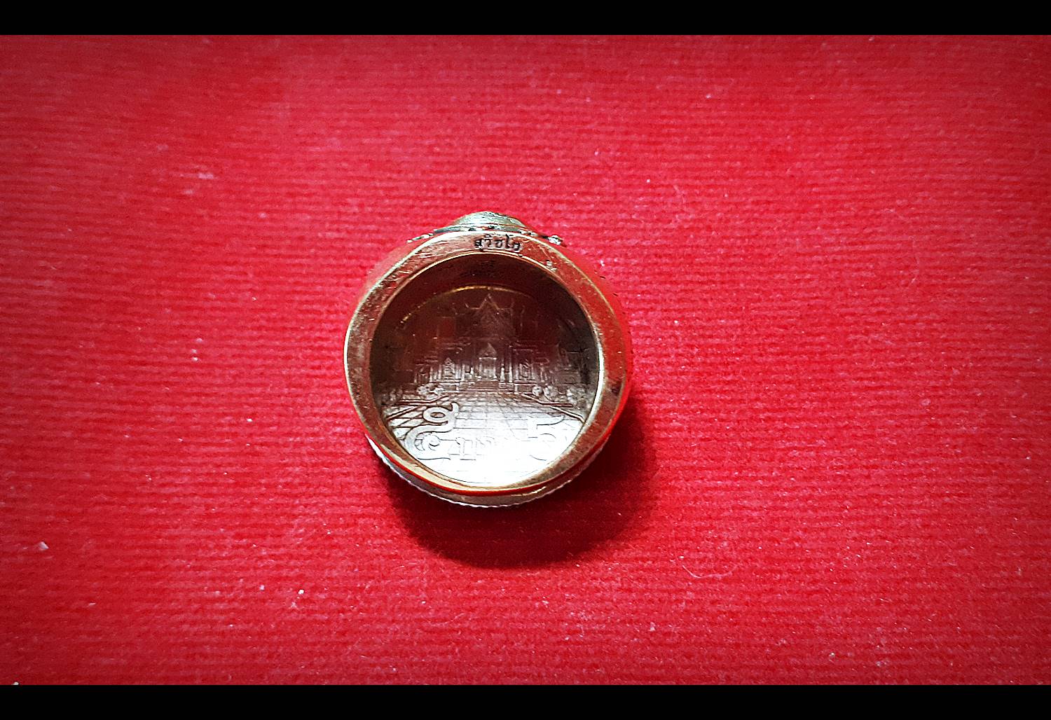 แหวน ดวงตาพญายม (นัยน์ตาพญายม) (ขนาดแหวนเบอร์ 70) เนื้อโลหะชนวน ปี2562 #รับประกันแท้ - หลวงพ่อหนุน วัดพุทธโมกข์