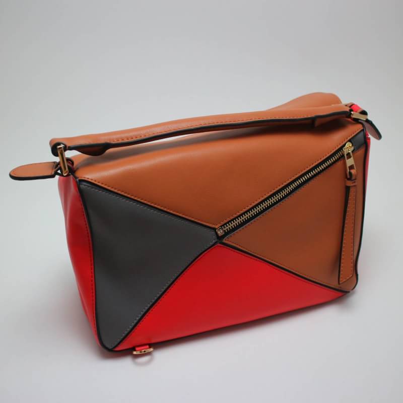 กระเป๋า loe puzzle bag 12 นิ้ว สีส้มเทา