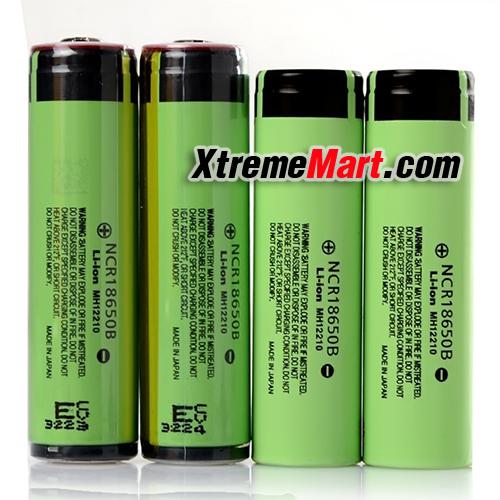 แบตเตอรี่ Panasonic NCR18650B มีวงจรป้องกัน 3.7V 3400mAh 18650 Protected Rechargeable Li-ion Battery หัวนูน (ราคาต่อก้อน)