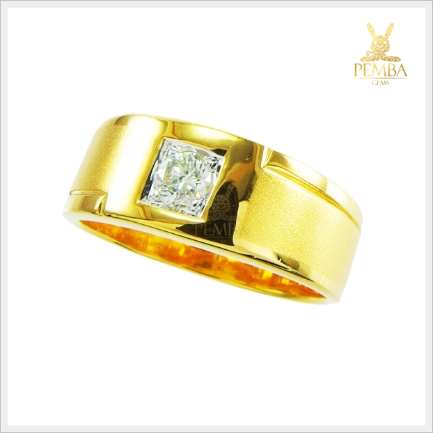 แหวนเพชรแท้ ทองแท้ ท่านชาย(สามารถสั่งทำได้ค่ะ)