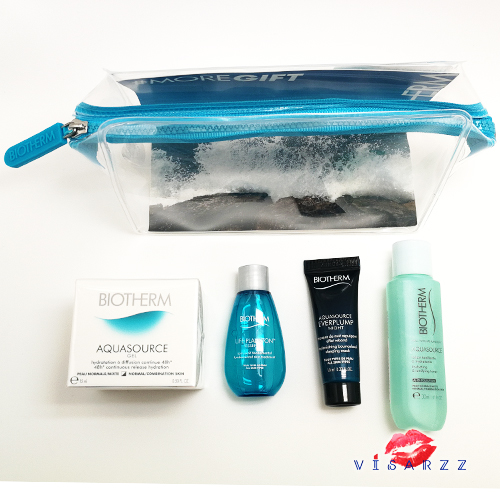 Biotherm Aquasource Everplump Night Sleeping Mask Set 4 Items เซทบำรุงผิวที่รวมโปรดักเด่นๆ ของไบโอเธิร์ม มาพร้อมกับกระเป๋าใสใส่ของจุ เหมาะกับการพกพามาก ๆ ค่ะ
