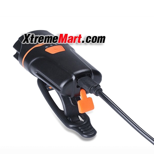 ไฟฉายติดจักรยาน USB rechargeable waterproof LED bicycle riding headlights