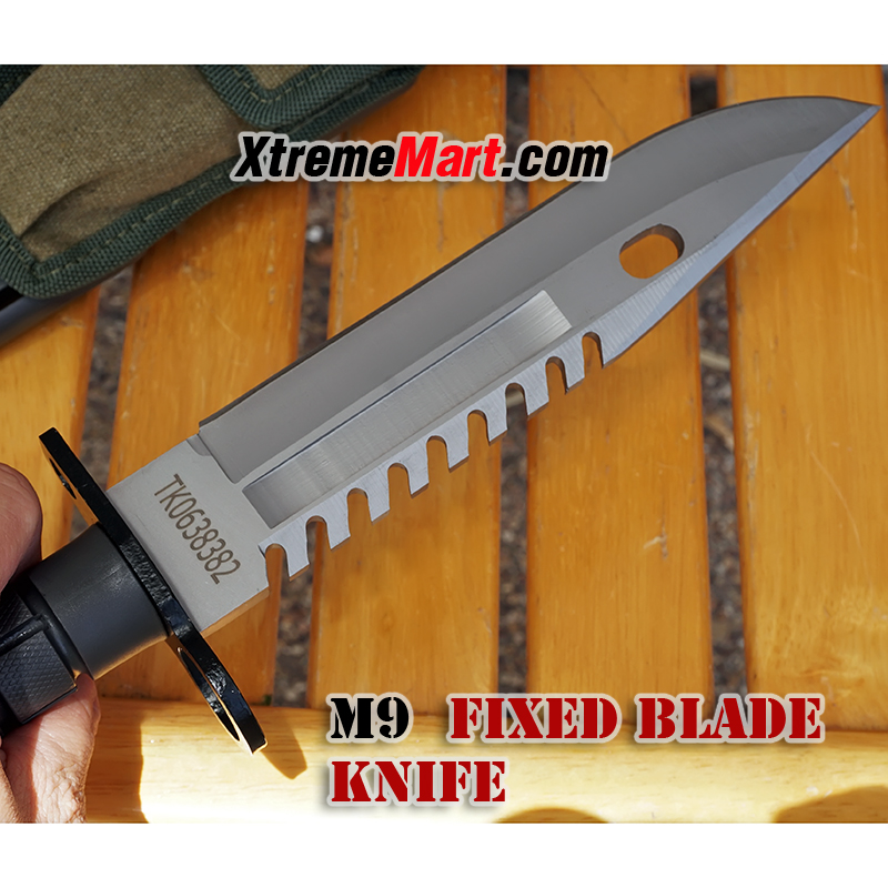 มีดใบตาย M9 (งาน China) มีดติดปลายปืนไรเฟิลตระกูล M16, AR15, M4, G3 และปืนมาตรฐาน NATO รุ่นอื่นๆ