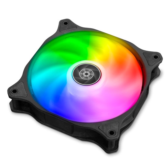 พัดลม SilverStone Air Blazer 120R ARGB BK 12CM รับประกันศูนย์ไทย1ปี #พัดลมติดเคส สีดำ ARGB FAN CASE 120mm (Black)
